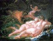 Francois Boucher Pan and Syrinx painting